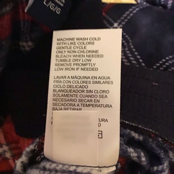 Nautica Velour Plaid Pajama Pants Set L - Picture 8 of 10